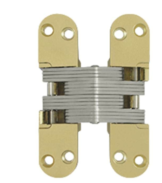 Invisible Concealed Hinges- Solid Brass | Hidden Door Hinge- 4 5/8" x 1"